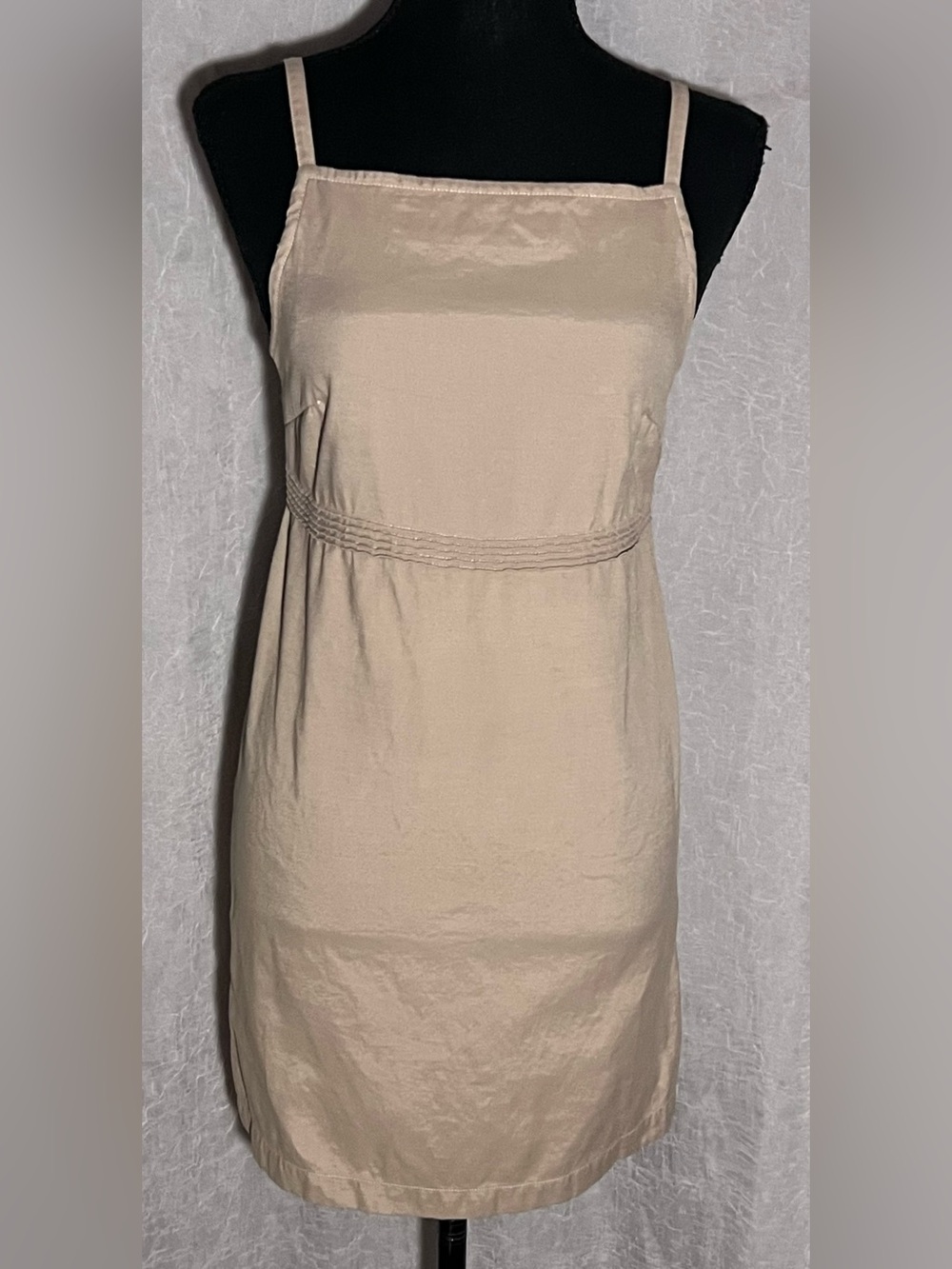 American Eagle Outfitters Beige Spaghetti Strap Mini Dress